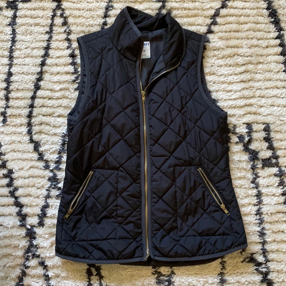 Black Quilted Vest